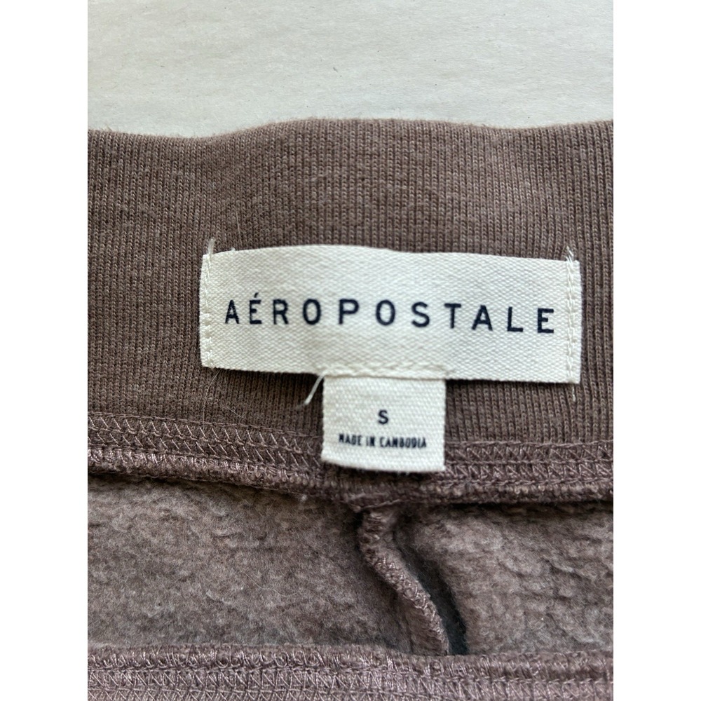 Aero Pull On Joggers Women's Sz Small Brown Drawstring Fleece Y2K - Picture 4 of 9